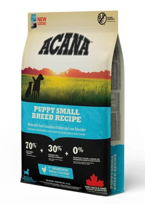 Acana Puppy Small Breed Recipe 33/20 з птицею та рибою для цуценят малих порід