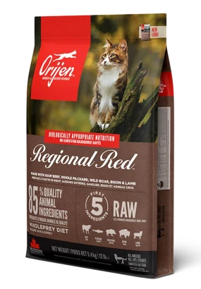 Orijen Regional Red Cat 40/20 з червоним м'ясом та рибою для котів