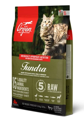 Orijen Tundra Cat 40/20 з птицею, рибою та олениною для котів