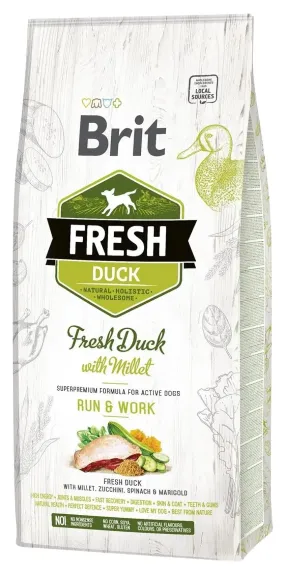 Brit Fresh Duck with Millet Active Run & Work качка, пшоно