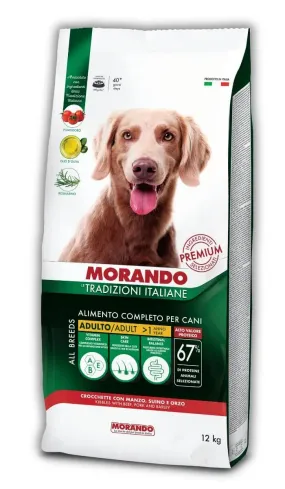Morando Tradizioni с говядиной, свининой и ячменем для собак средних и крупных пород