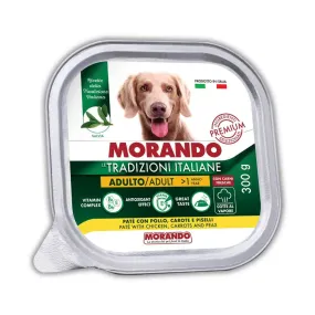 Morando Tradizioni беззерновой паштет с курицей, морковью и горохом для собак