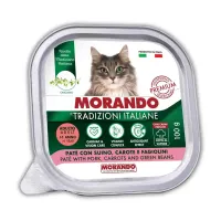 Morando Tradizioni беззерновий паштет із свининою, морквою та стручковою квасолею для котів