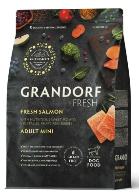 Grandorf Fresh Adult Mini Salmon & Sweet Potato беззерновий з лососем та бататом для собак малих порід