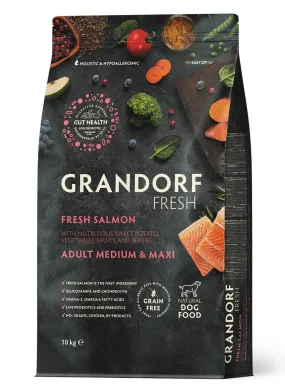 Grandorf Fresh Adult Medium & Maxi Salmon & Sweet Potato беззерновий з лососем та бататом для собак середніх та великих порід