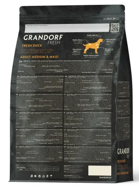 Grandorf Fresh Adult Medium & Maxi Duck & Sweet Potato беззерновий з качкою та бататом для собак середніх та великих порід