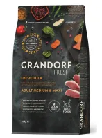 Grandorf Fresh Adult Medium & Maxi Duck & Sweet Potato беззерновий з качкою та бататом для собак середніх та великих порід