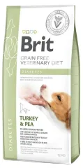 Brit GF VetDiets Dog Diabetes с идейкой и горохом