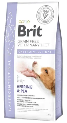 Brit GF VetDiets Dog Gastrointestinal с селедкой, лососем, горохом