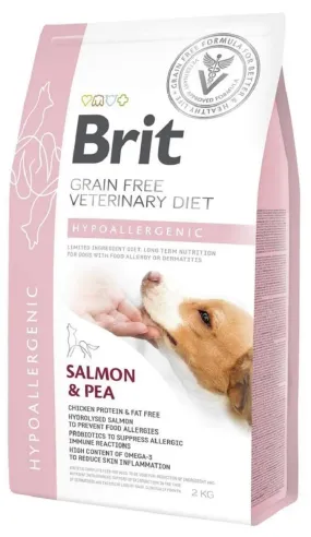 Brit GF VetDiets Dog Hypoallergenic з лососем, горохом та гречкою