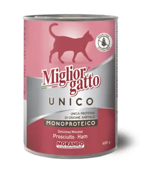 Morando Migliorgatto UNICO Rustic консерва з прошутто для котів