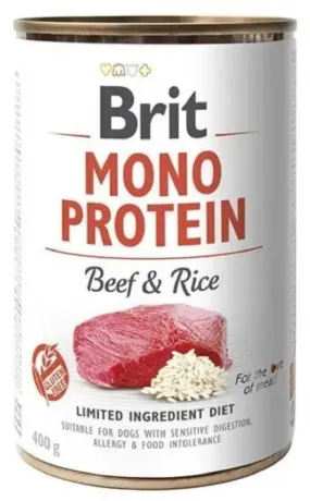 Brit Mono Protein Dog с говядиной и темным рисом