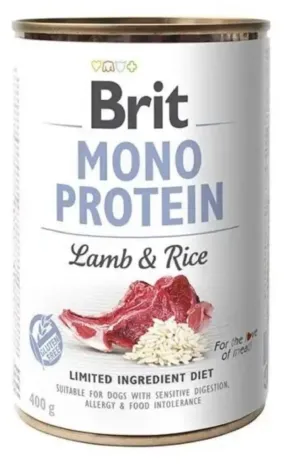 Brit Mono Protein Dog з ягнятком та темним рисом