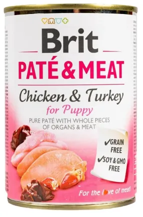 Brit Pate & Meat Puppy з куркою та індичкою