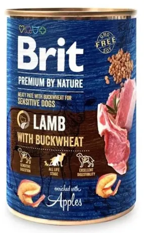 Brit Premium by Nature ягненок с гречкой
