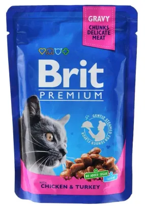 Brit Premium Cat курка та індичка