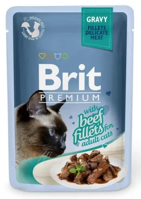 Brit Premium Cat филе говядины в соусе