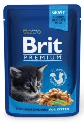 Brit Premium Cat філе курки в соусі д/кошенят