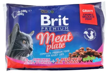 Brit Premium Cat Набор паучей Мясная тарелка