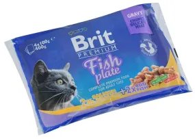 Brit Premium Cat Набор паучей Рыбная тарелка