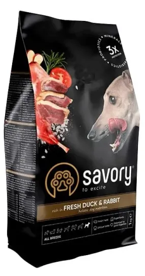 Savory Adult All Breeds rich в Fresh Duck & Rabbit