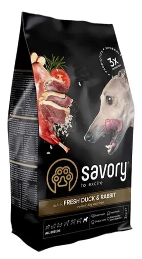 Savory Adult All Breeds rich in Fresh Duck & Rabbit