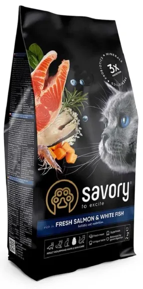 Savory Adult Cat Gourmand Fresh Salmon & White Fish