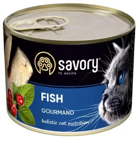 Savory Cat Can Adult для привередливых котов Рыба