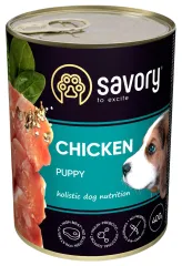 Savory консерва с курицей для щенков