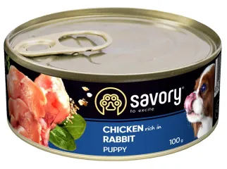 Savory Dog All breeds Puppy з кроликом