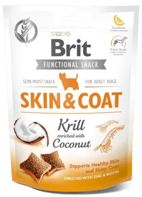 Ласощі Brit Care Skin & Coat криль з кокосом