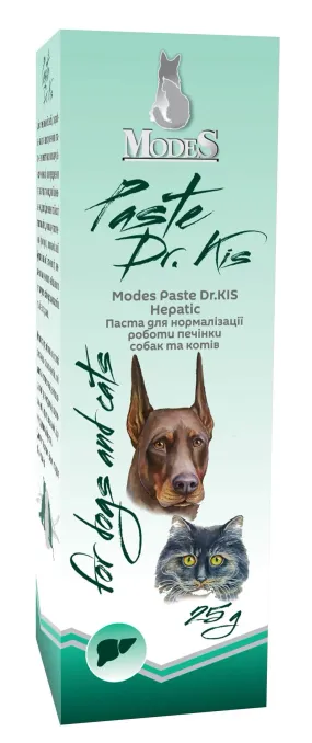 Паста Modes Paste Dr.KIS Hepatic для нормализации работы печени собак и кошек 50 г