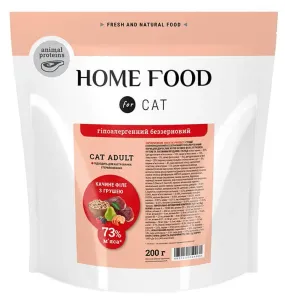 Home Food гіпоалергенний беззерновий з качиним філе та грушею для дорослих котів