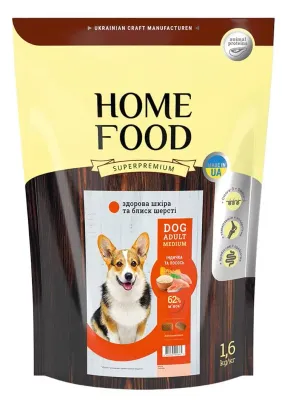 Home Food з лососем та індичкою для собак середніх порід