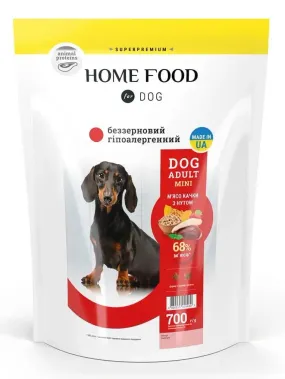 Home Food беззерновий з качкою та нутом для собак малих порід