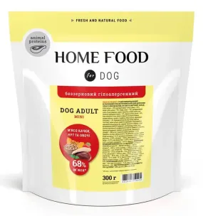 Home Food беззерновой с уткой и нутом для собак малых пород