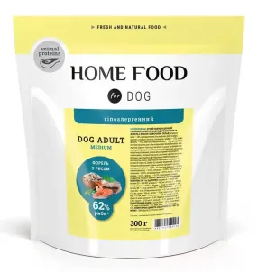 Home Food гіпоалергенний з фореллю та рисом для собак середніх порід