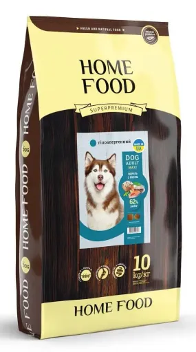 Home Food гипоаллергенный с форелью и рисом для собак больших пород