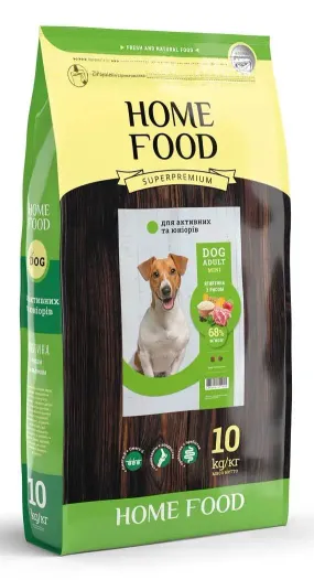 Home Food з ягням та рисом для активних собак малих порід