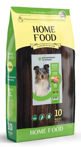 Home Food с ягненком и рисом для активных собак средних и больших пород