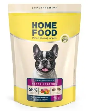 Home Food гипоаллергенный с телятиной и овощами для собак малых и средних пород
