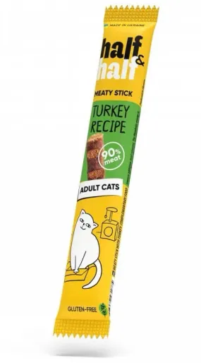 Half&Half мясная палочка с индейкой для кошек