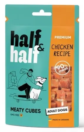 Half&Half м'ясні кубики з куркою для собак