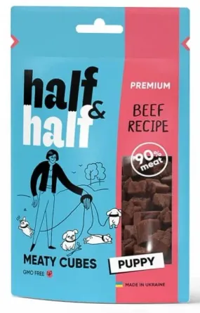 Half&Half Puppy мясные кубики с говядиной для щенков