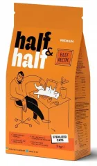 Half&Half Sterilized Cats с говядиной для стерилизованных кошек