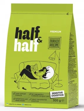 Half&Half с индейкой для кошек с чувствительным пищеварением