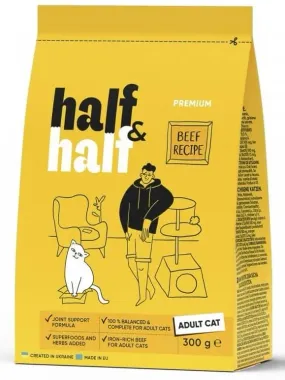 Half&Half з яловичиною для дорослих котів