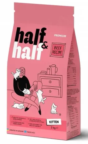 Half&Half с говядиной для котят
