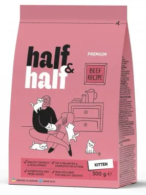 Half&Half с говядиной для котят