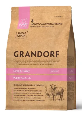 Grandorf Puppy Lamb & Turkey з ягням та індичкою для цуценят дрібних та середніх порід